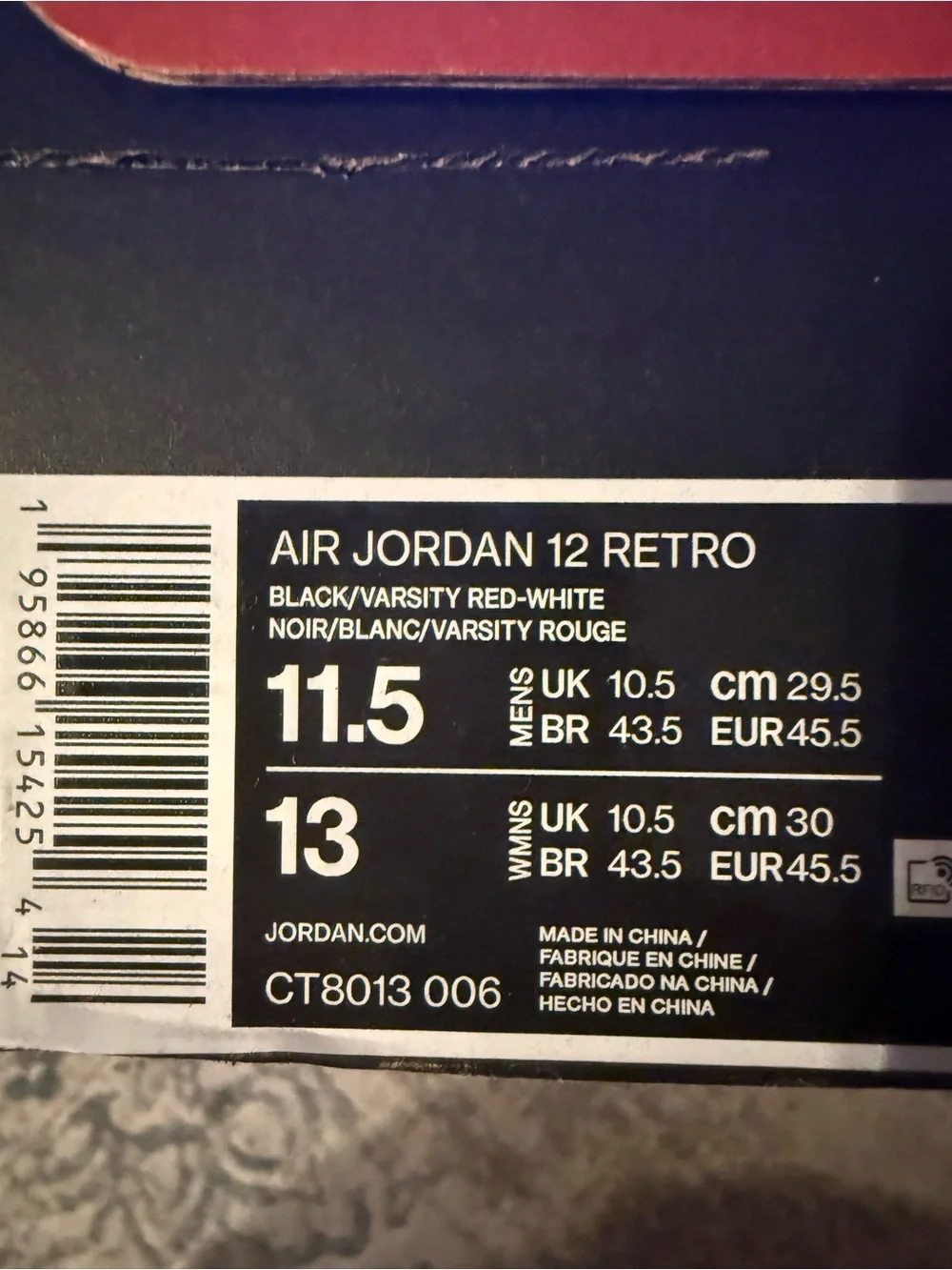 Jordan 12 Retro Playoffs - Black and White Retro High-Top Basketball Sneakers